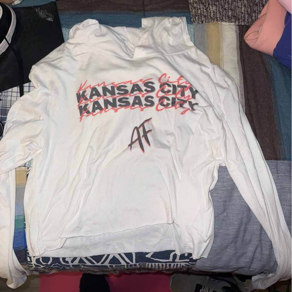 Bella Canvas White Long Sleeve with Red and Black Graphic